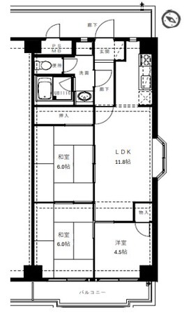 メゾンコルベーユの物件間取画像